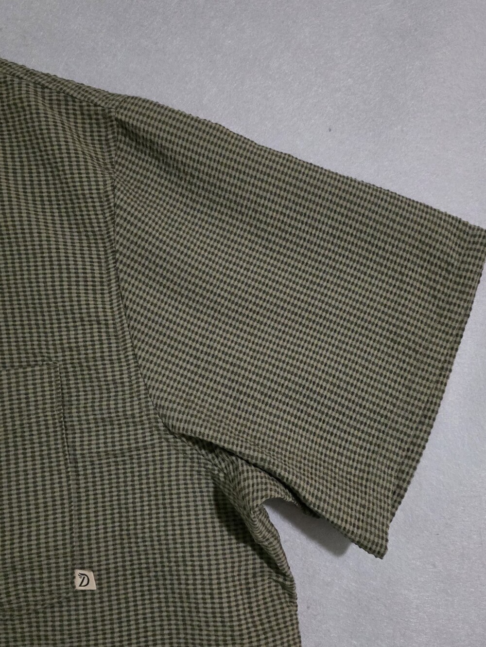 NWT Duck Camp Mens Moss Coastal Seersucker Short Sleeve Button Up Shirt Size 3XL - Picture 6 of 10